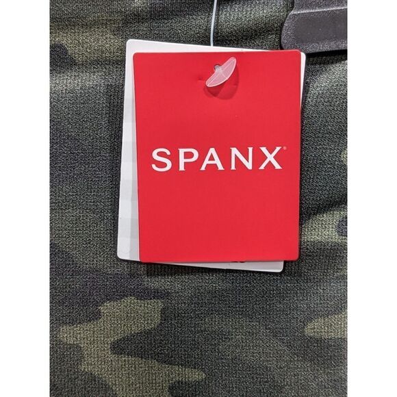 New! SPANX Green Camo Look At Me Now Seamless Leggings, XS - Picture 9 of 9